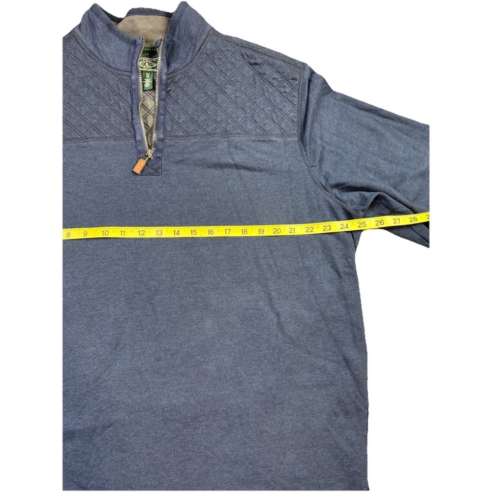 G.H. Bass & Co. Men's Mountain Wash quarter-zip pullover Size XL Navy old money - Picture 8 of 14